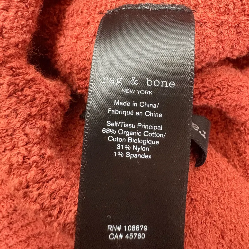 RAG & BONE Sunny Ribbed Knit Paprika Bike Shorts - Image 6