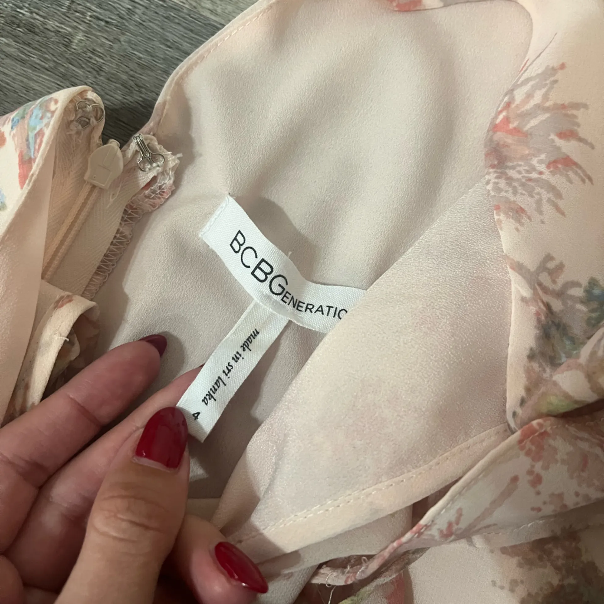 BCBGeneration Ruffle Maxi Dress in Light Pink - Image 4