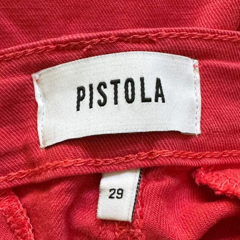 PISTOLA Erin High Rise Utility Cropped Pant Straight Leg Patch Pocket NWT 29 - Image 7