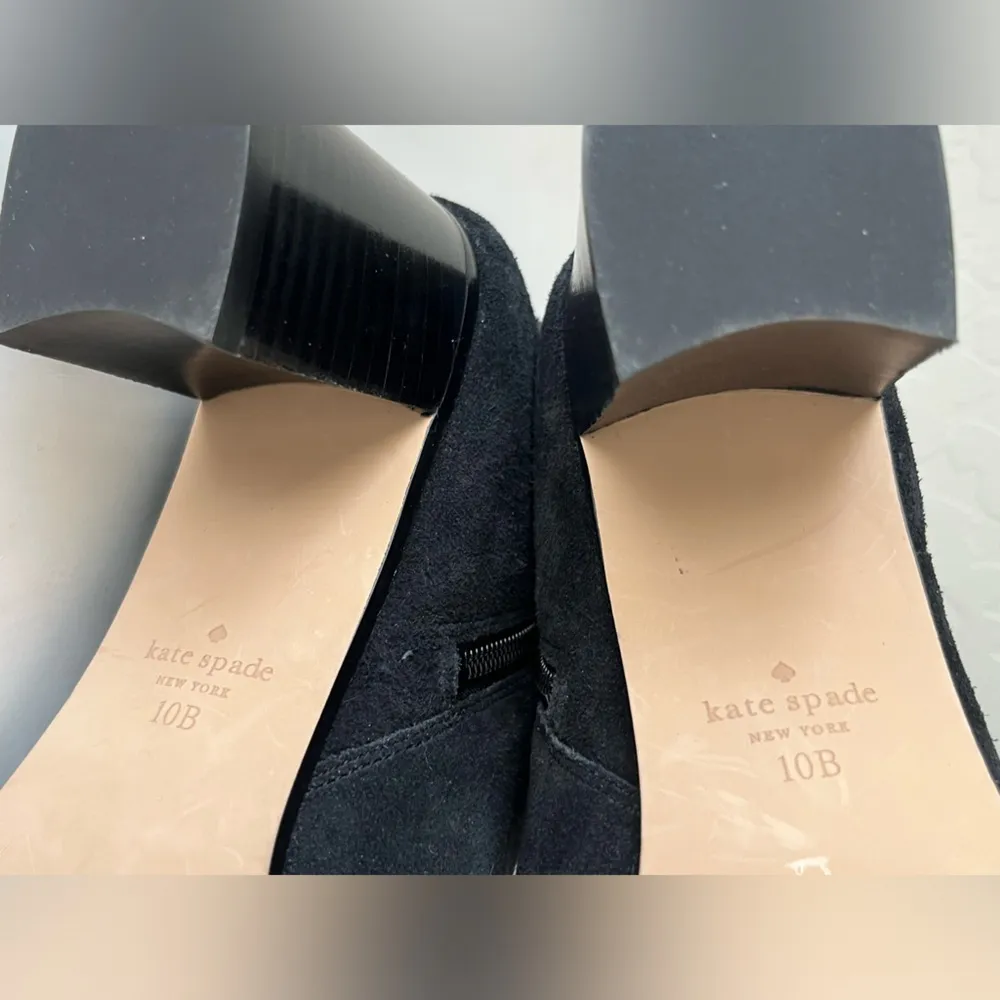 Kate Spade suede leather ankle boots black 10 - Image 13