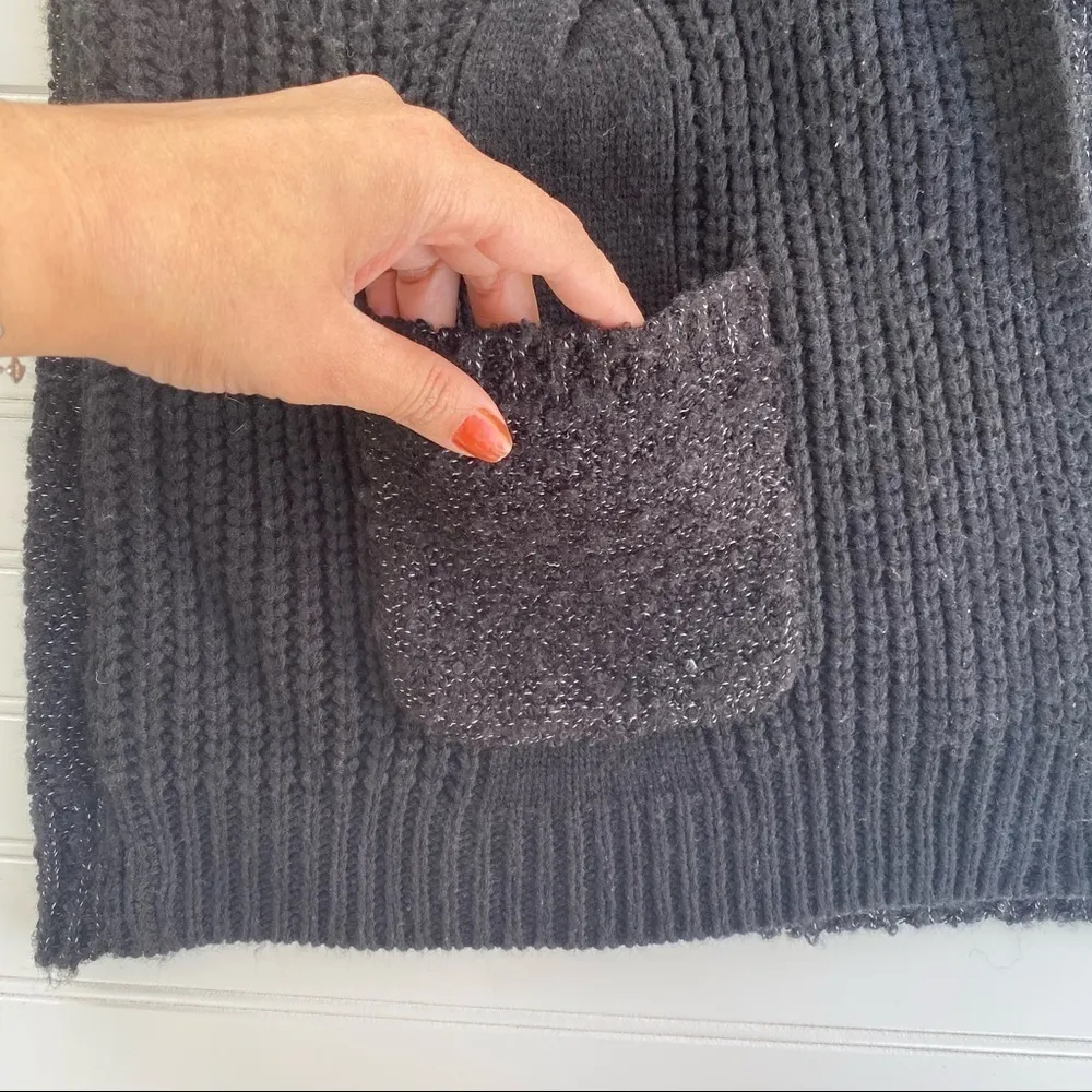 Candie's Black open cardigan Size Large - Image 6