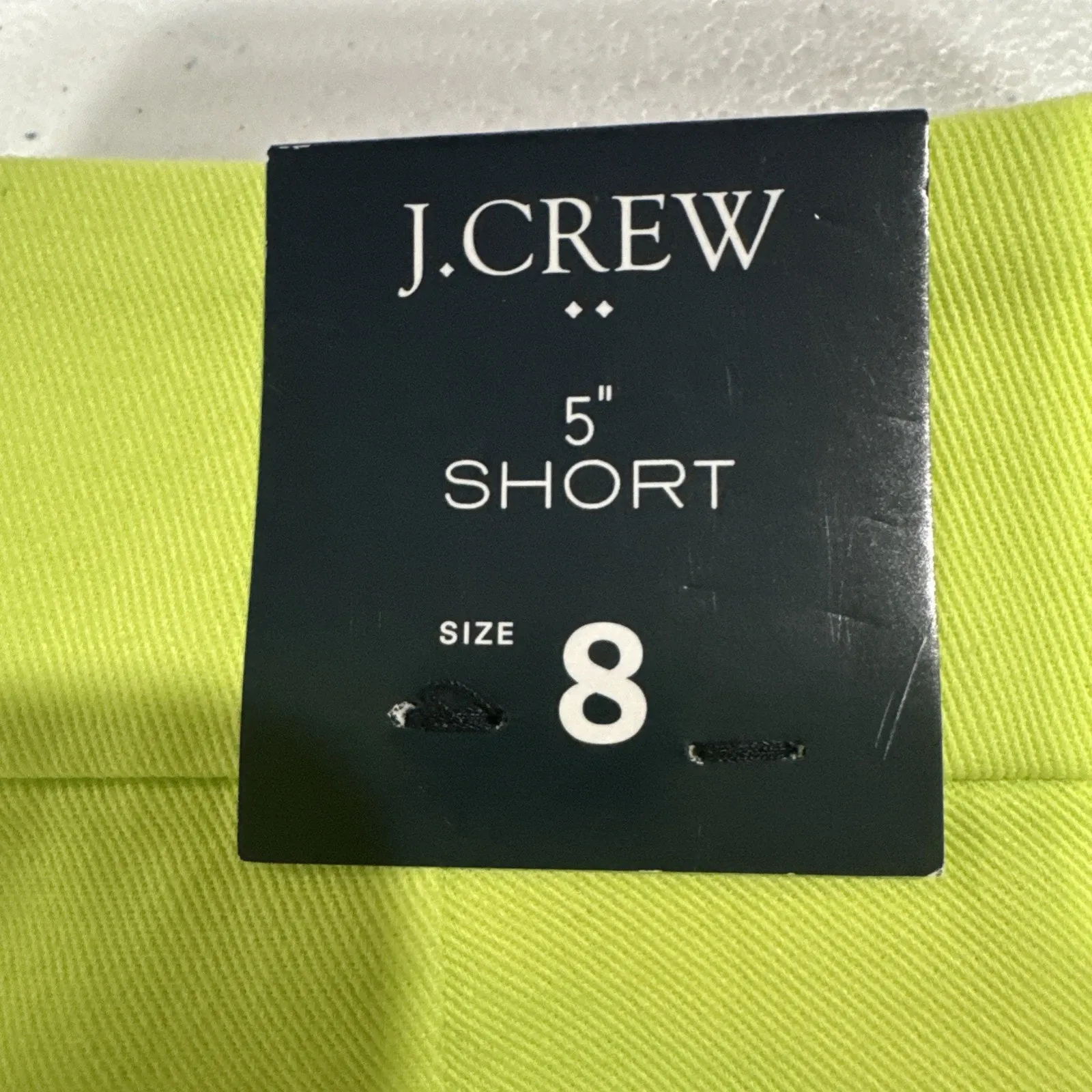 J. Crew Women’s Classic Chino Shorts 5” Inseam Size 8 Light Lime Green Preppy - Image 5