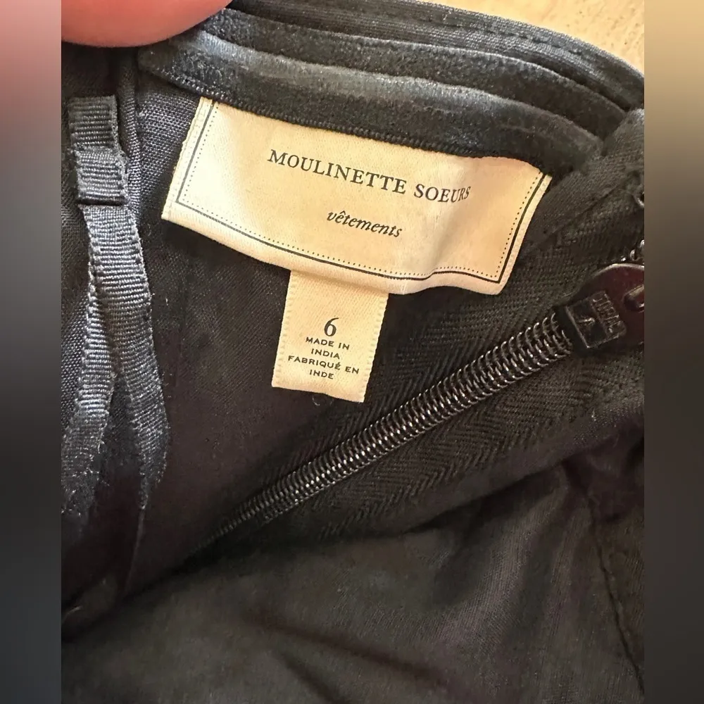 Moulinette Soeurs Black Lace Tulle Gothic Vamp Corset Top Strapless Dress Sz 6 - Image 5