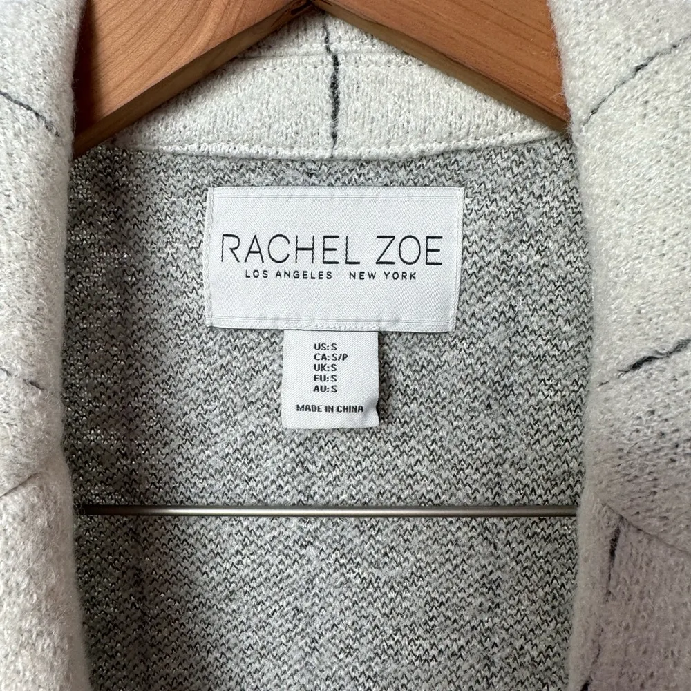 Rachel Zoe Wool Blend Cream‎ Stripe Blazer Size Small - Image 4