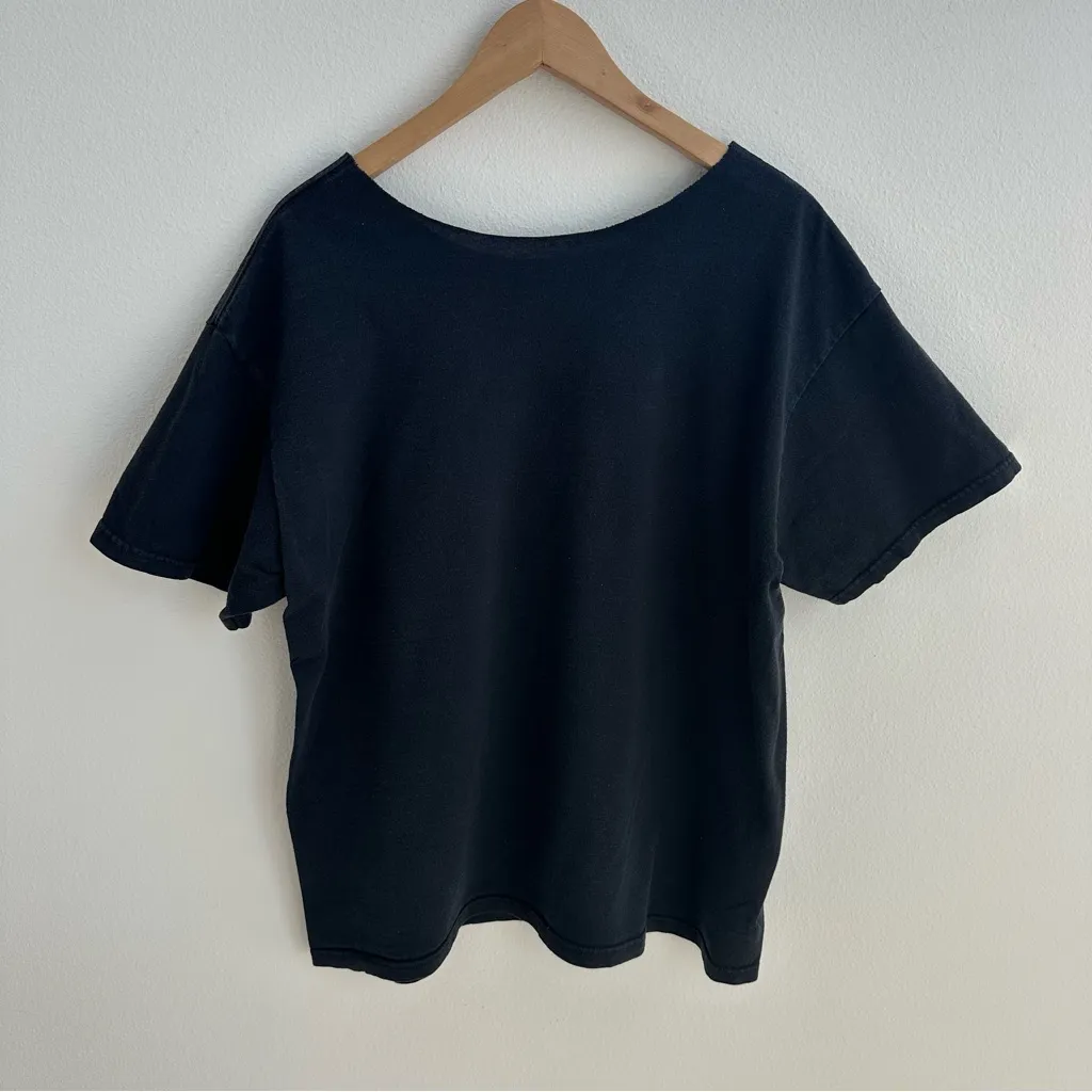 Black Wolf Graphic off the shoulder T - Image 4