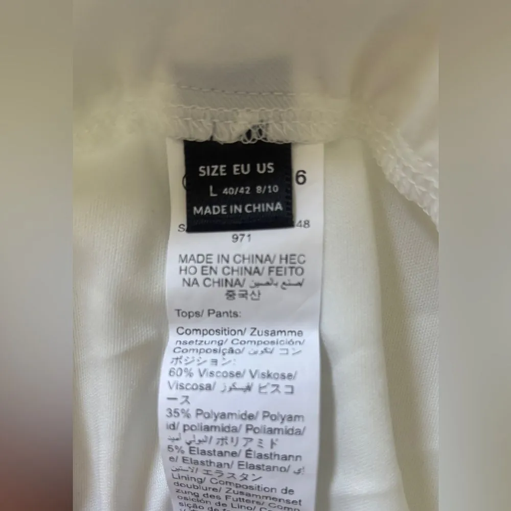 SHEIN High Rise White Wide Leg Pants with Build in Shorts - Image 6