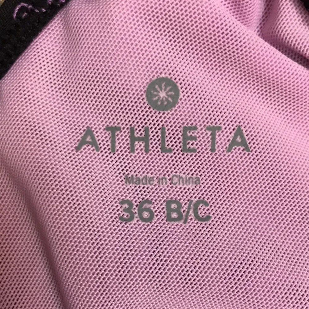 Athleta Women’s Black Patterned Trim Halter Tankini Swim Top - Image 6