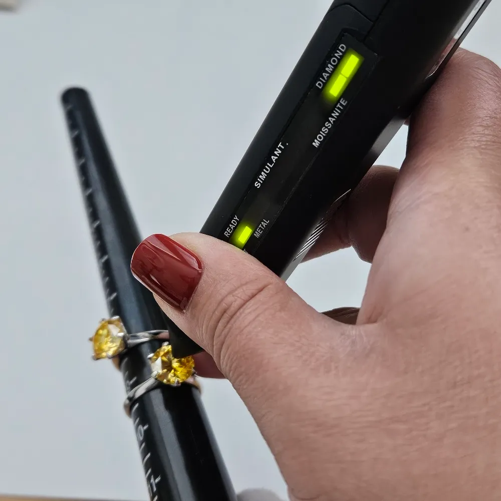 5ct Golden Yellow Moissanite Ring Size 9.25 - Image 6