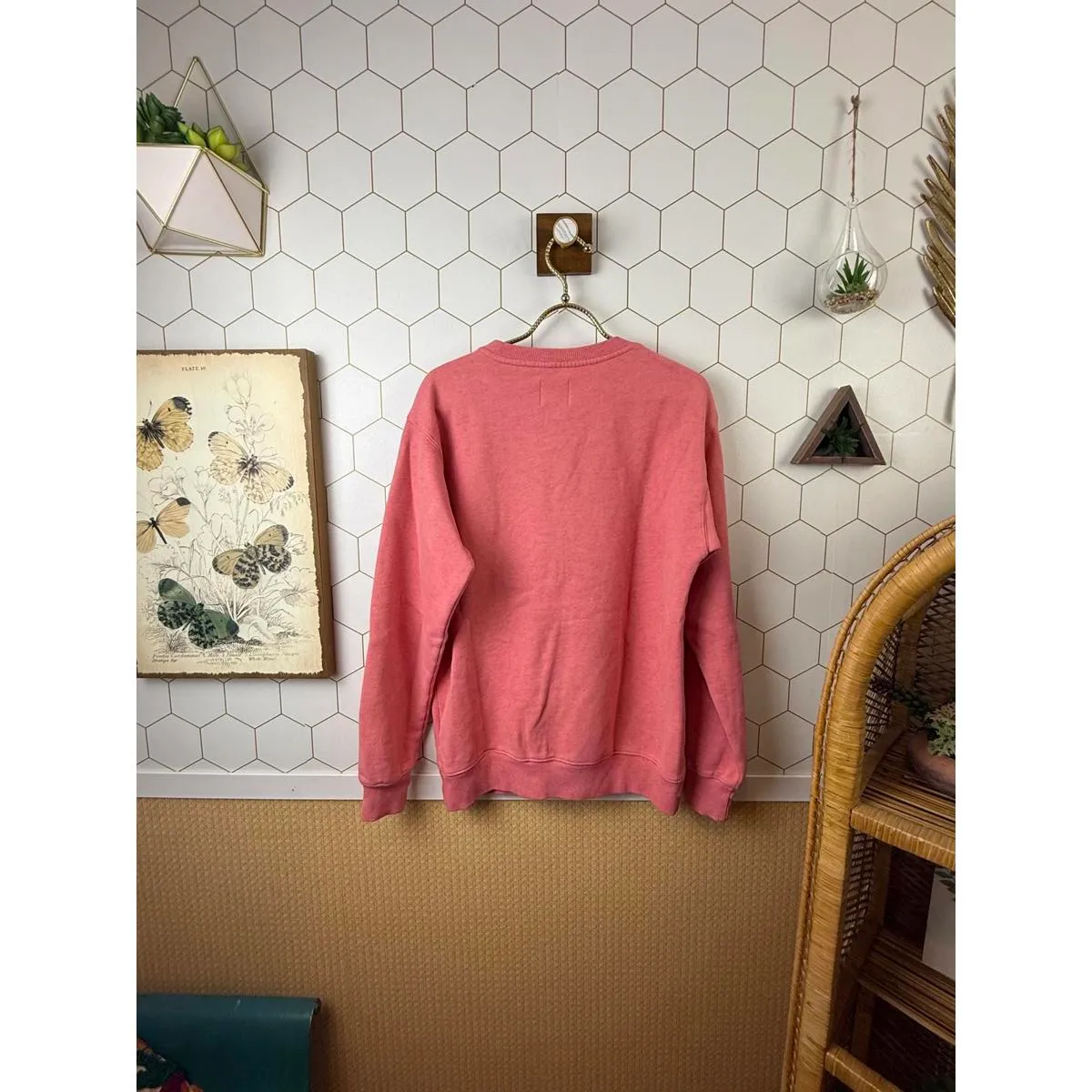 TNA by Aritzia Coral Cozy Cotton Fleece Oversized Sweatshirt - Image 3