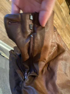 EXPRESS brown leather pants - Image 4