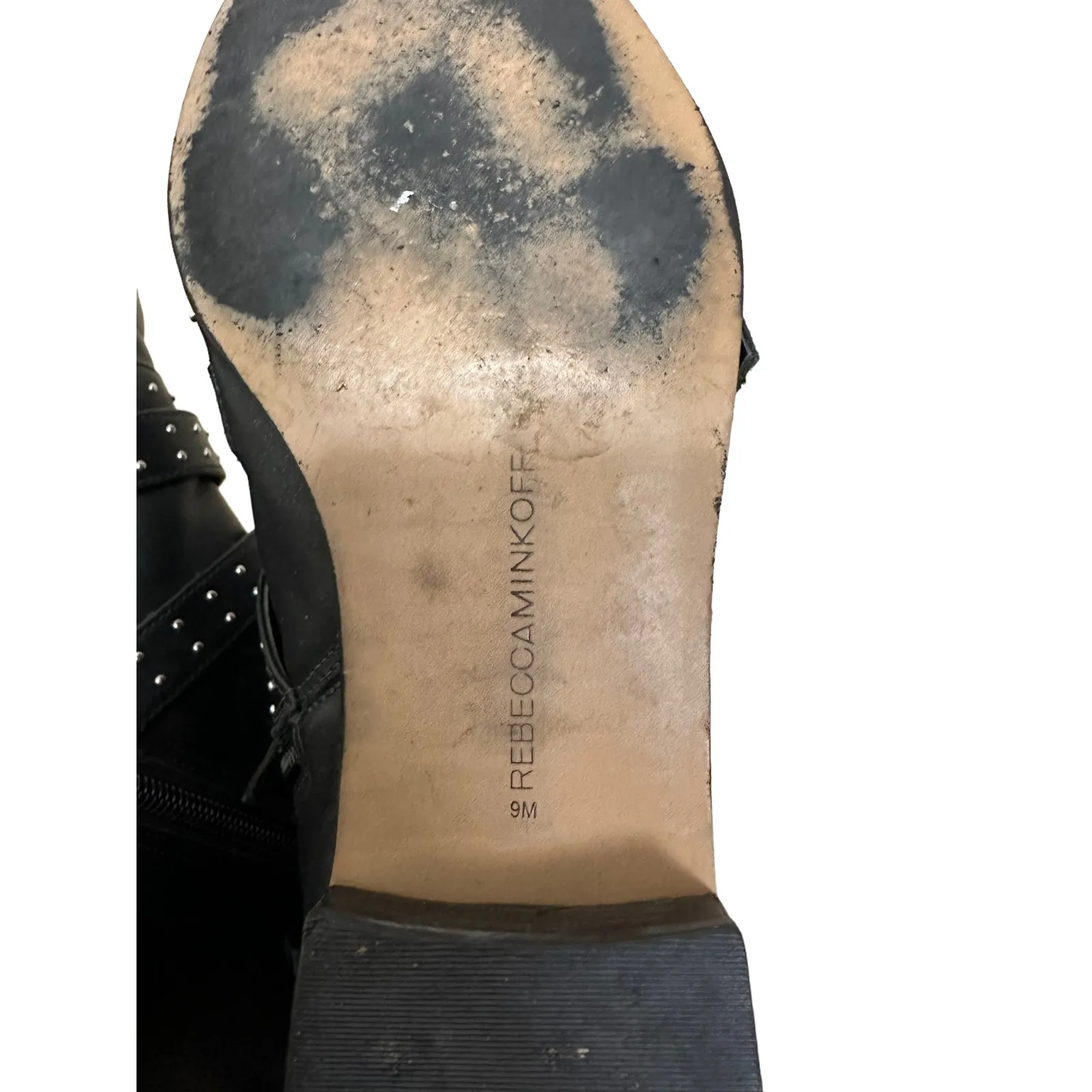 Rebecca‎ Minkoff Maddox leather black buckle bootie size 9 - Image 9