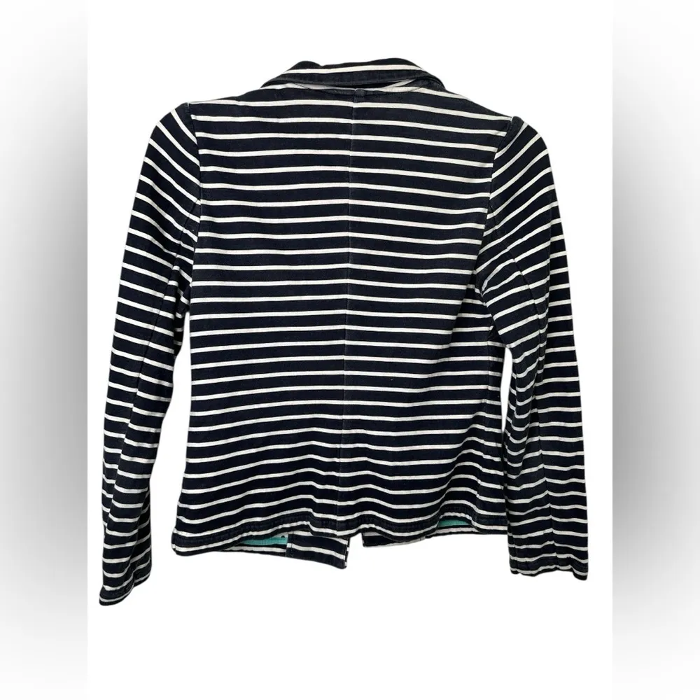 Boden Navy Striped Women's Blazer 6 Blue - Image 2