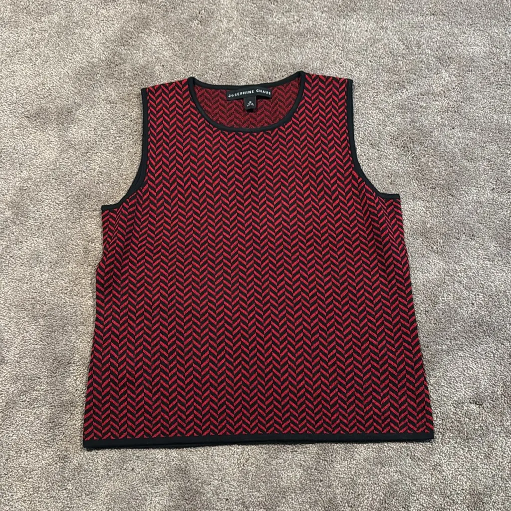 Josephine Chaus Herringbone Two Piece Blazer/Top Set SIZE M - Image 6