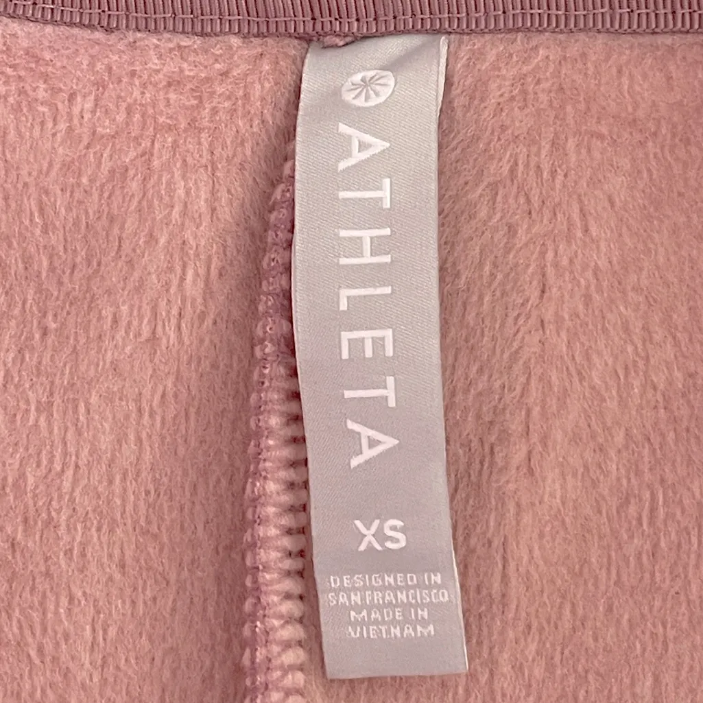 Athleta Cozy Karma 1/4 Zip Dress size XS/S in color Mauve - Image 4