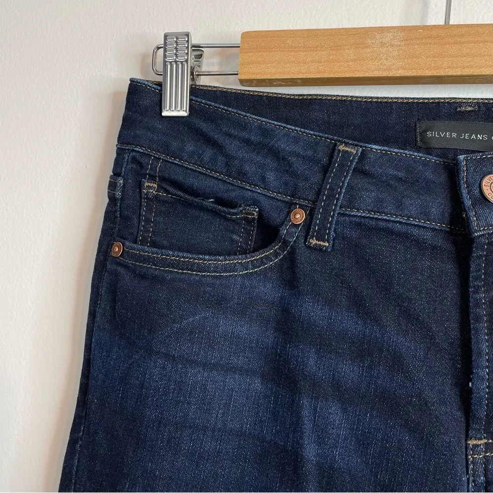 Silver Jeans Co Suki Slim Boot Bootcut Dark Wash stretch jeans womens 29 x 35 - Image 5