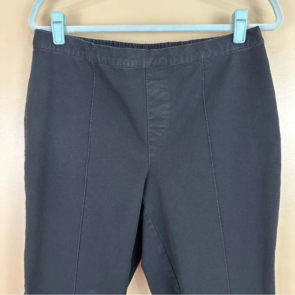 Isaac Mizrahi Black Pintuck Ankle Elastic Waist Stretch Pull On Pants 16 Tall - Image 3