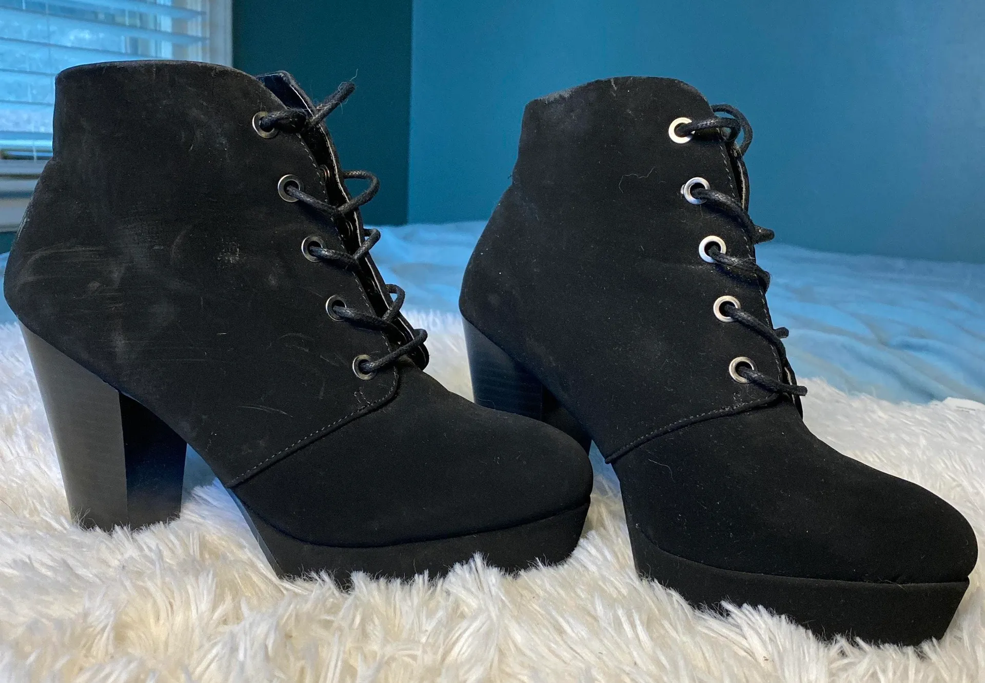 Highheel Boots Black Size 6.5 - Image 2