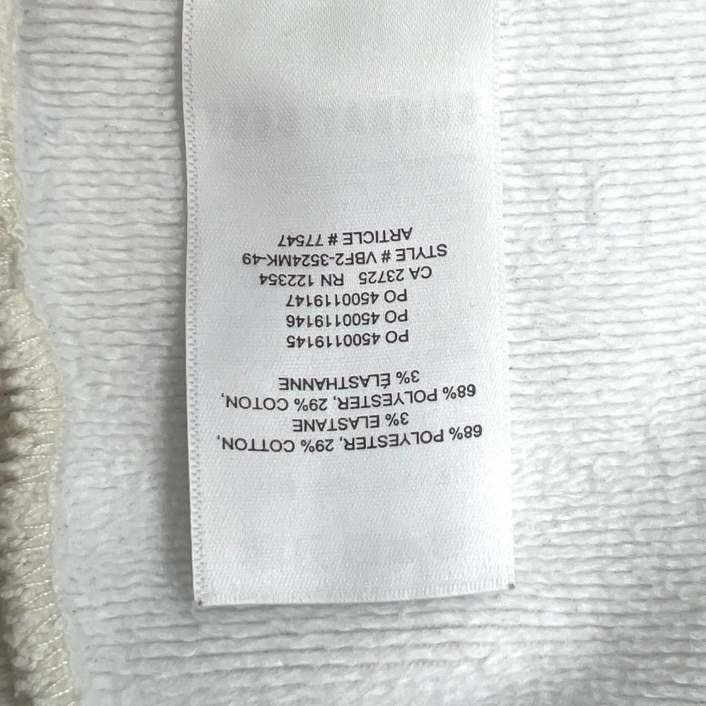 Aritzia Sunday Best Crewneck Sweatshirt Women's M Ivory Butterfly Embroidery GUC Size M - Image 5