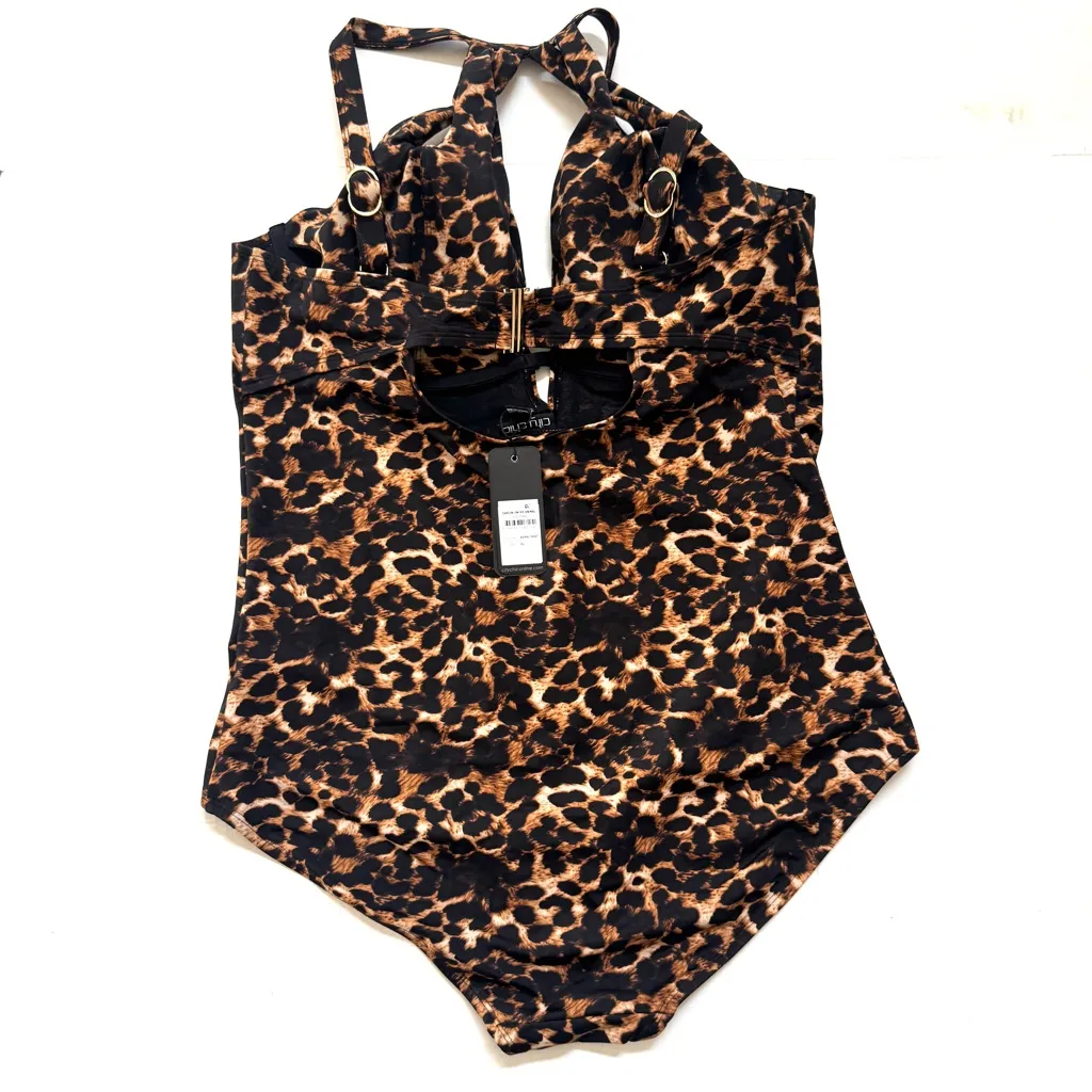 NWT City Chic Cancun Animal Print 1 Piece Sexy Swimsuit Size XL / 22 / Plus Size - Image 8