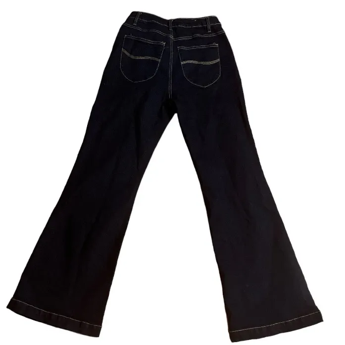 🎄Vanilla Star Flare Leg Dark Wash Denim Jeans - Image 2