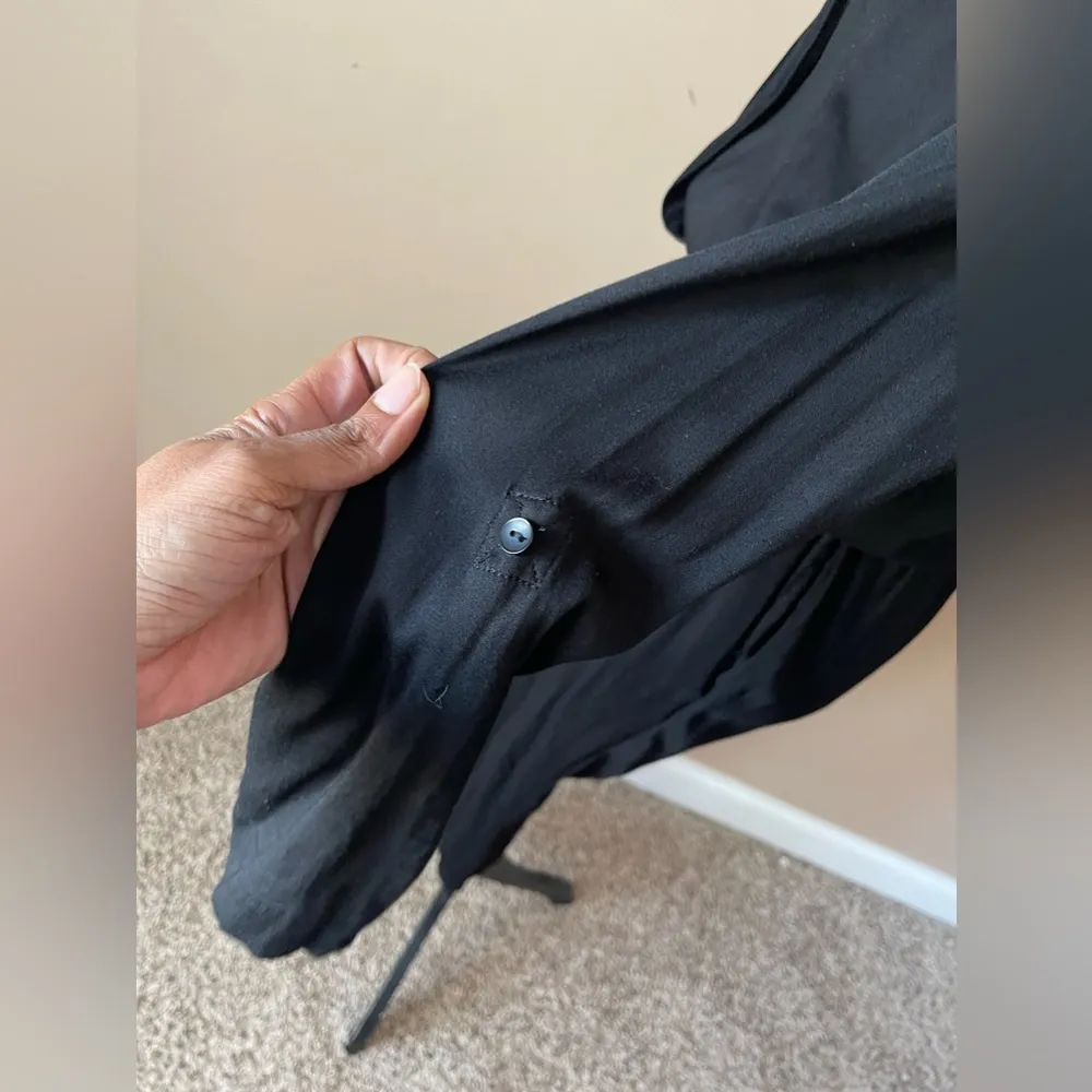 YOUNG FABULOUS & BROKE | Black Hamlet Lounge Long Sleeve Jersey Jumpsuit Sz S - Image 6