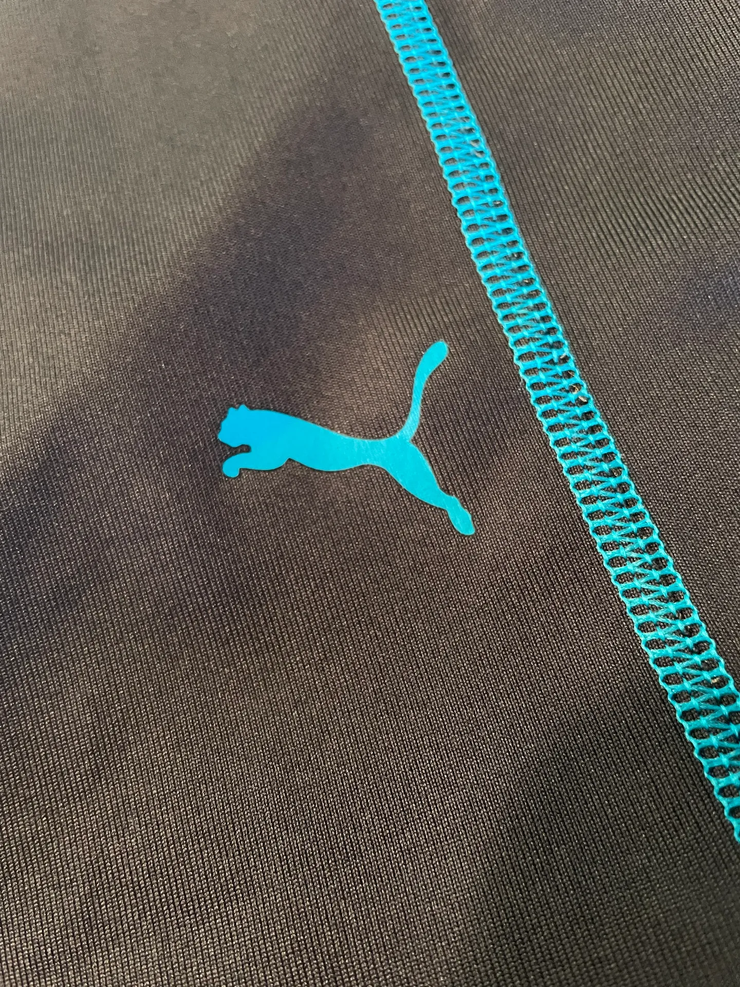 Gray / Blue  Capri Yoga Pants - Image 3