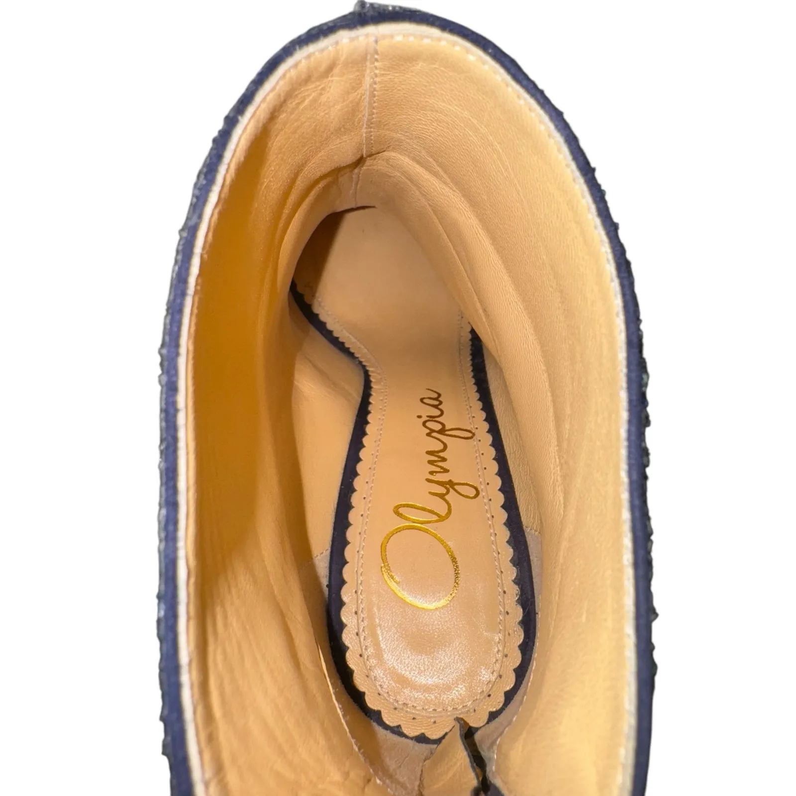 Charlotte Olympia Glitter Heel Ankle Boots Sz 7.5 Alba Made in Italy Glam Party - Image 12