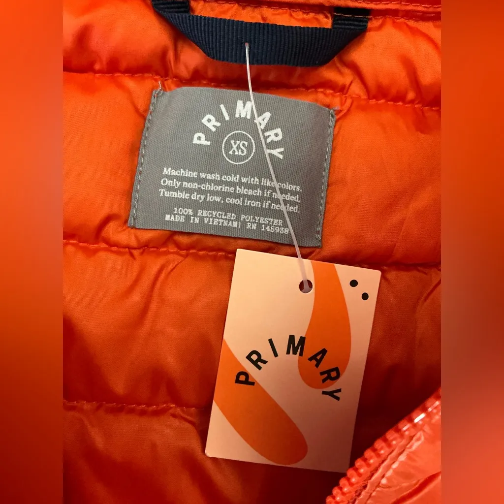 Lightweight packable puffer jacket 🧡🧡🧡 Orange Size XS - Image 12