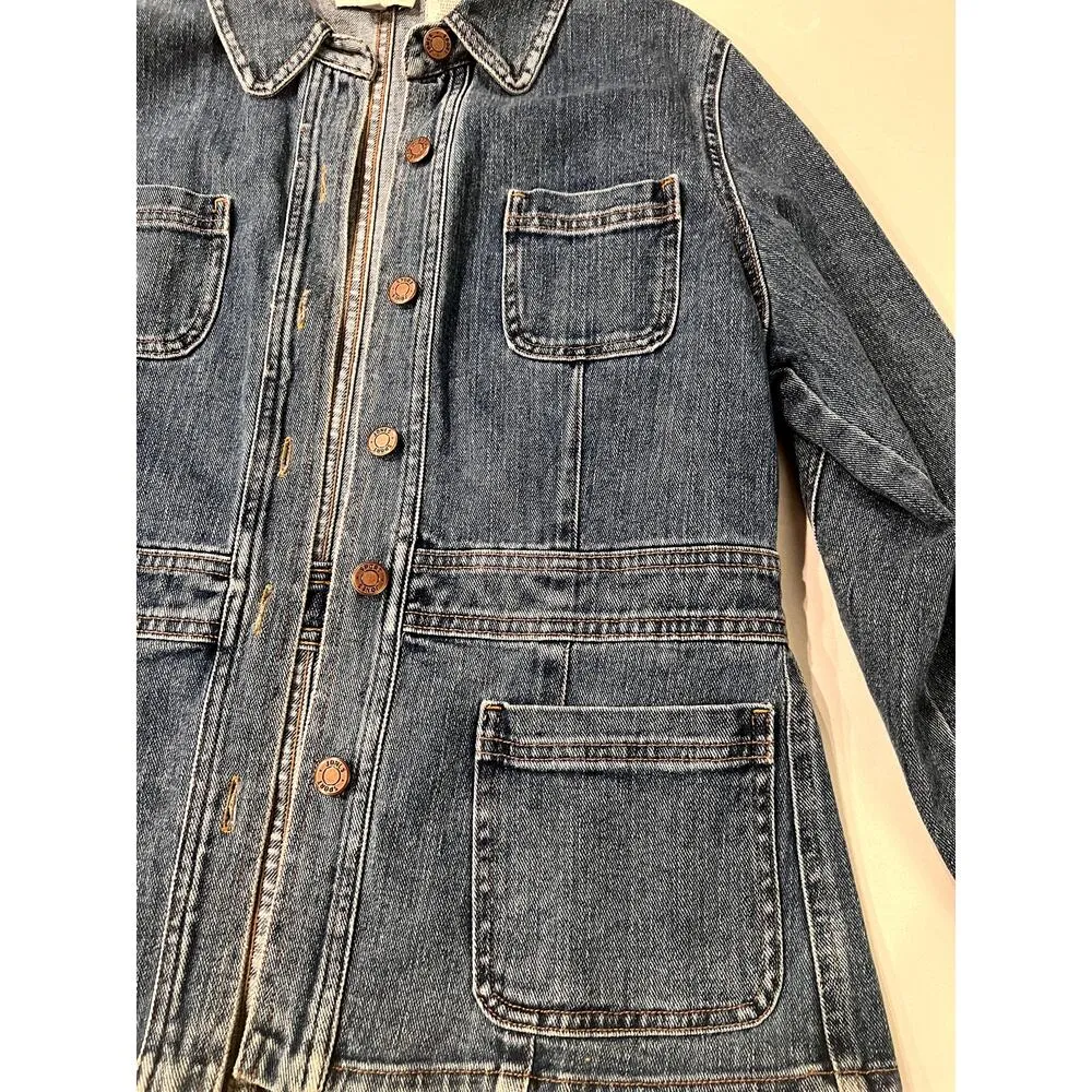 Vintage Jones Sport Retro Jean Jacket Medium Wash Size Medium Cowgirl Festival Blue - Image 2