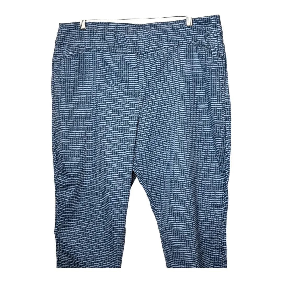 Croft & Barrow Houndstooth Effortless Stretch Pull On Pants Women Size‎ 18 Short - Image 3