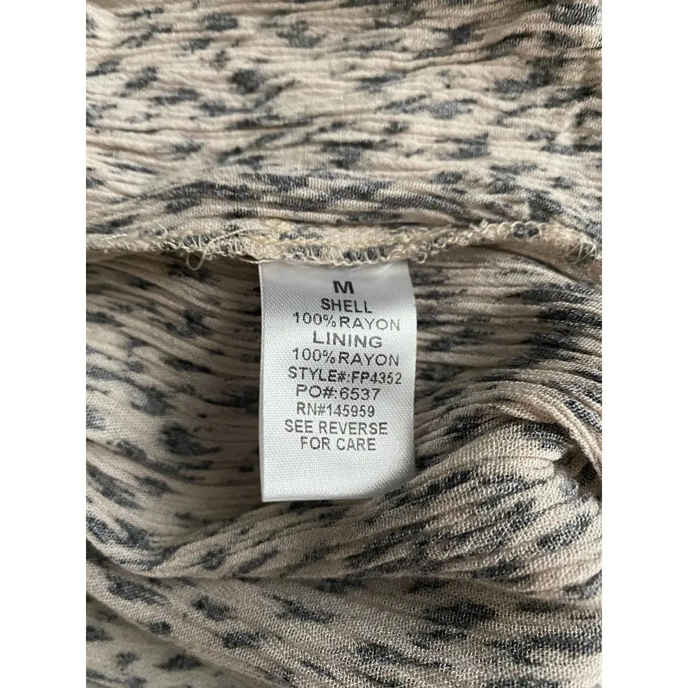 Dress Forum Jumpsuit Animal Print Faux Wrap High Waist Urban Outfitters, Size M - Image 8