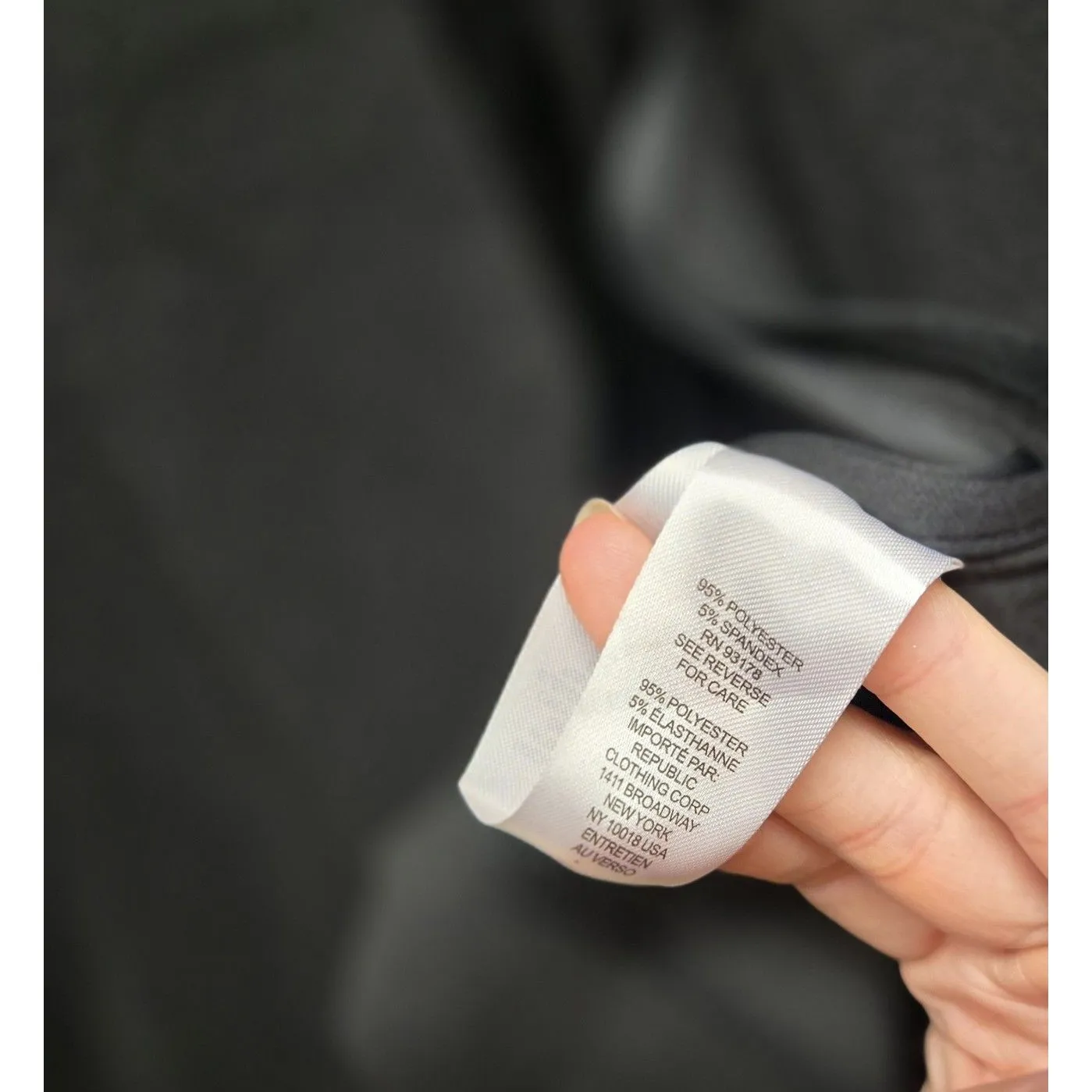 T Tahari Open Front Black Blazer Large Rouched Sleeves Collarless Workwear EUC - Image 8