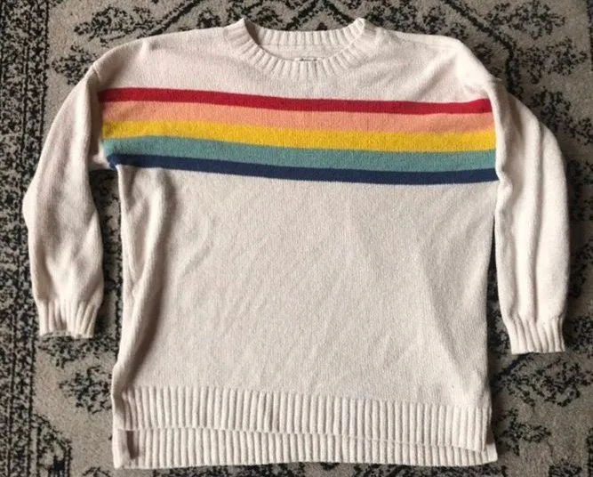 American Eagle Cozy Sweater With A Rainbow - Image 2
