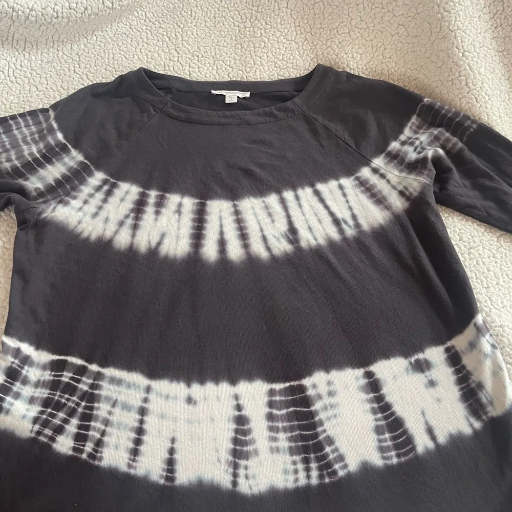 Pure Jill Shirt Women's S Black
Tie Dye Tunic 3/4 Sleeve Organic Black - Image 4