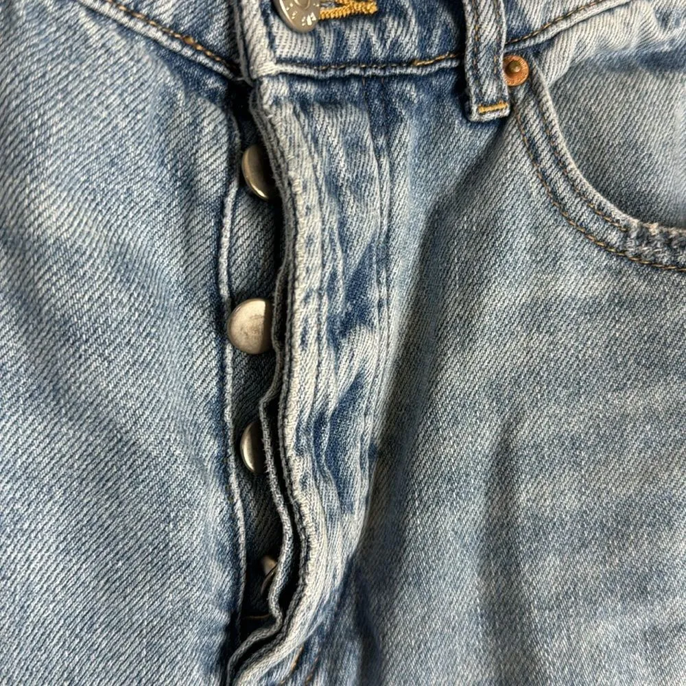 BDG urban outfitters distressed slim straight fly button denim jeans size 28 - Image 6