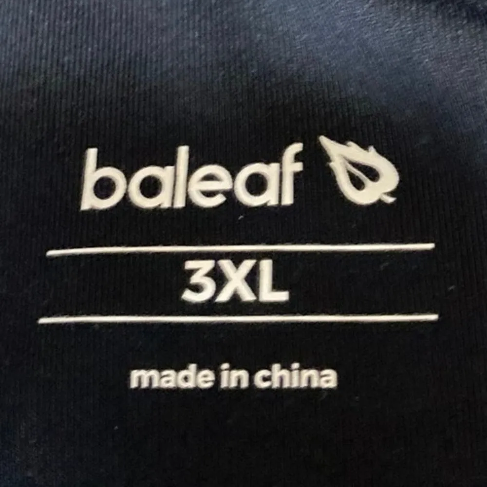 Baleaf Black High Waisted Activewear Athletic Yoga Fitness Biker Shorts Size 3XL - Image 4