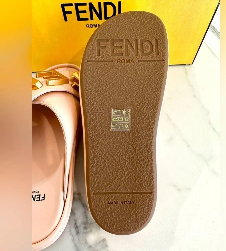 Fendi Fendigraphy Logo Slide Sandals - Image 7