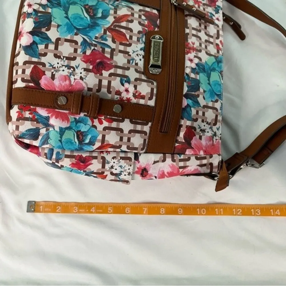 Rosetti Curious Floral Lets Face It Medium Crossbody Purse Colorful Pockets - Image 5