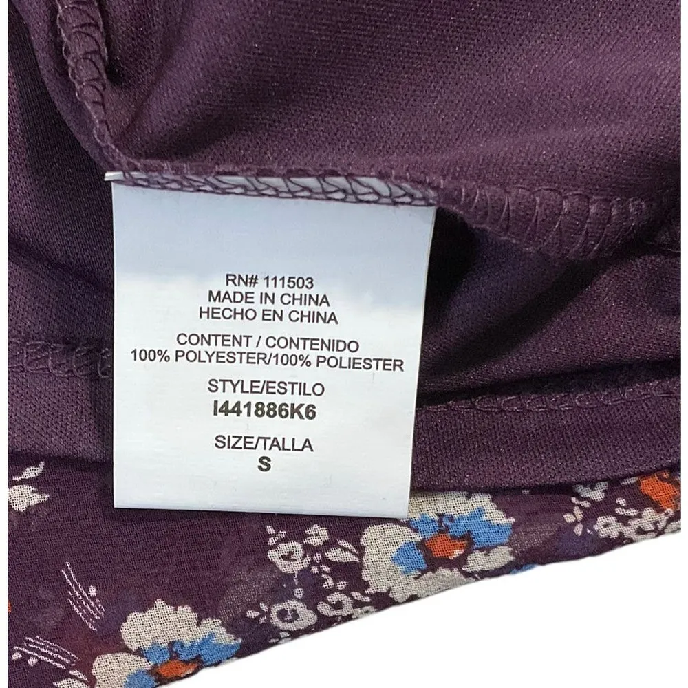 As U Wish Dress Floral Plum Dress Size S Regular (36-57) - Image 6