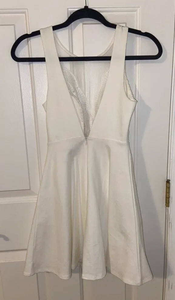 Lulus Lace Detail White Dress - Image 3