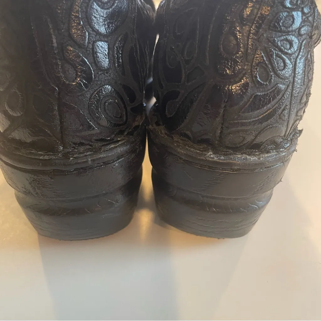 B.O.C. Born Peggy Black Embellished Leather Upper Women 7.5 MedicalNursing Clog - Image 9