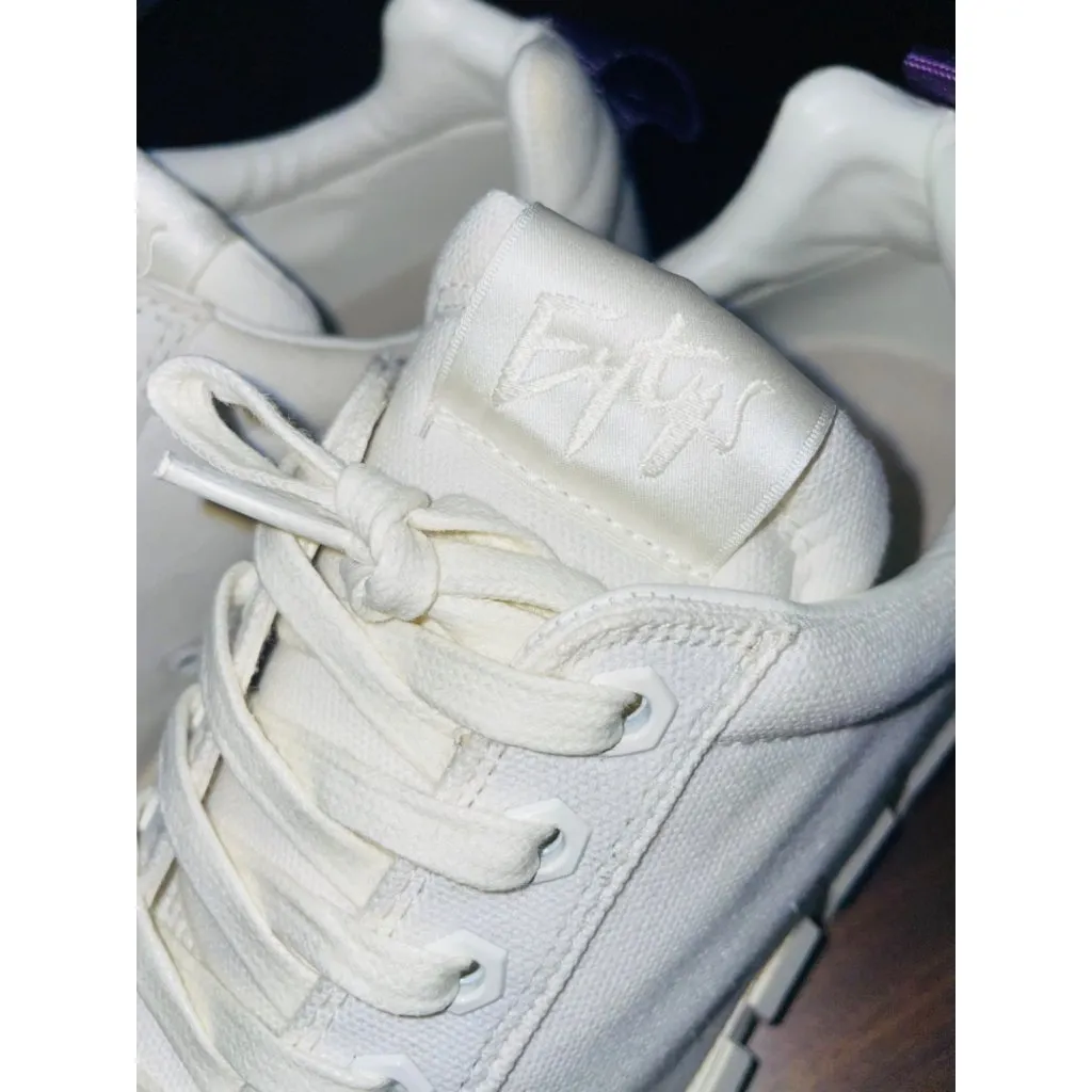 Eytys Odessa Canvas Sneakers in White 41 10 Womens New Nib With Box shoes - Image 10