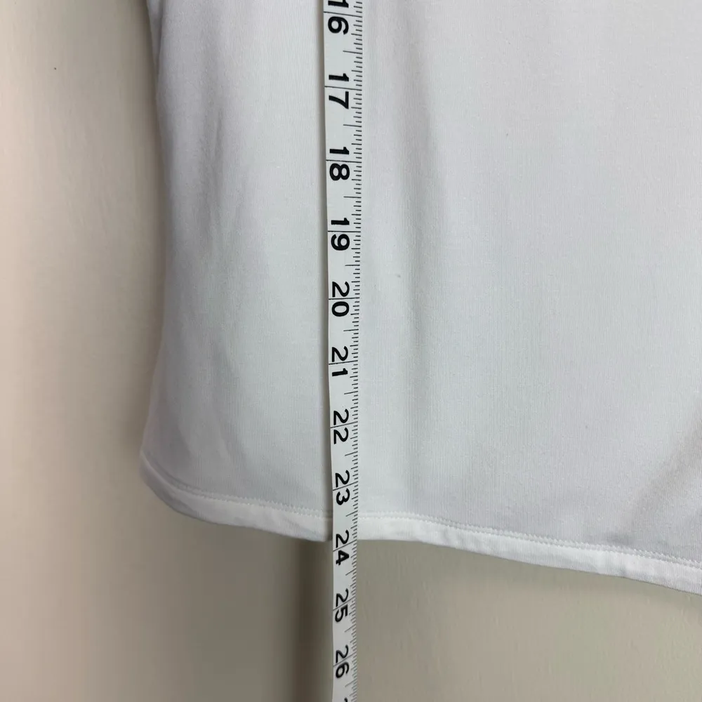 NEW Express White Keyhole Sleeveless Mock Neck Top - Image 7