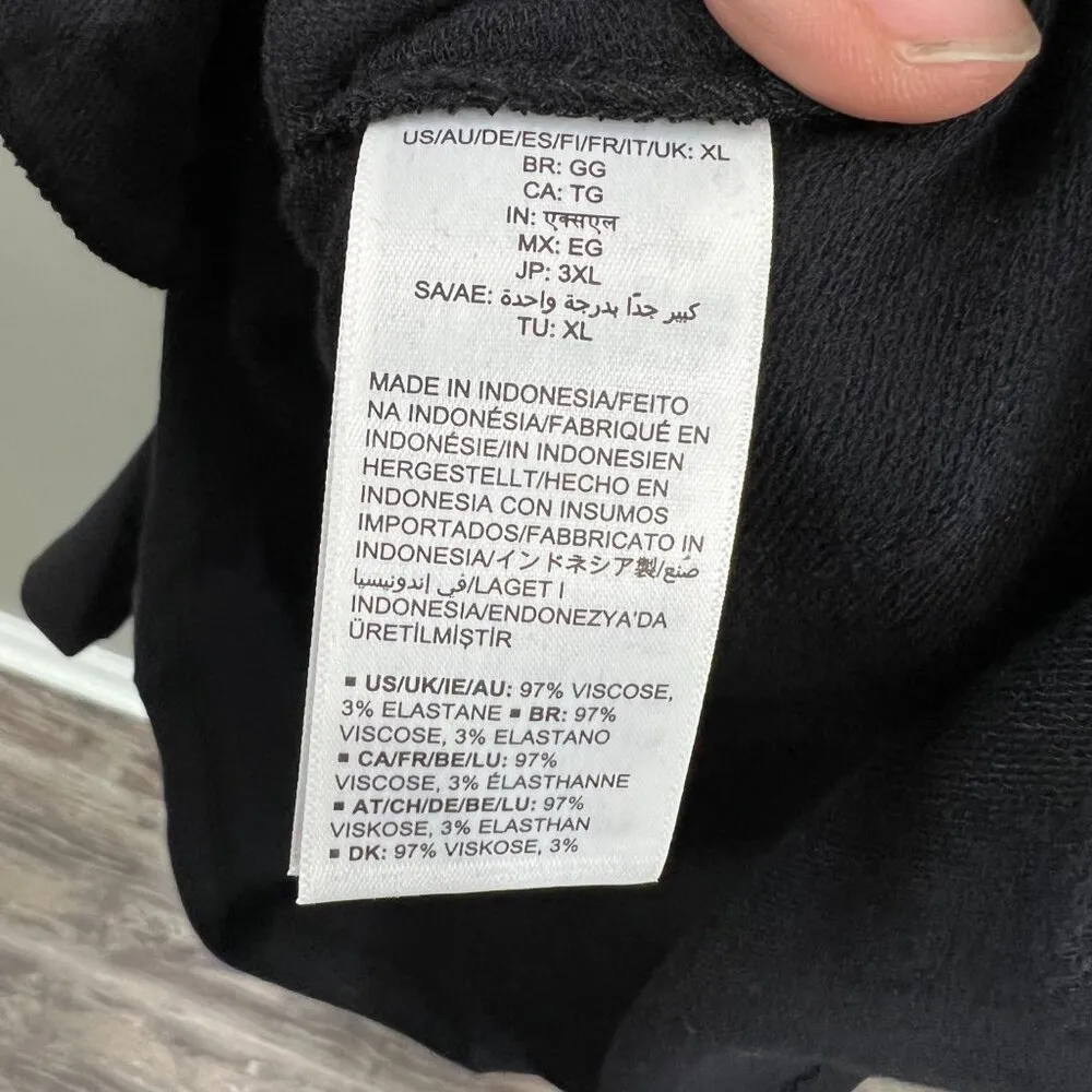 Daily Ritual Cozy Romper with Pockets Size XL Black - Image 5