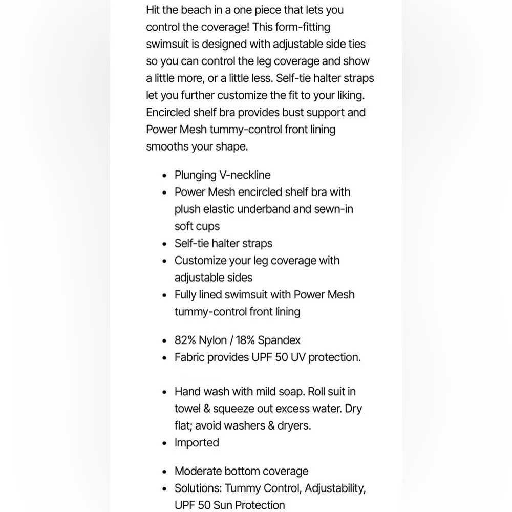 Swimsuits For All Striped Halter One Piece Swimsuit Women’s 18 Tummy Control UPF Blue - Image 13