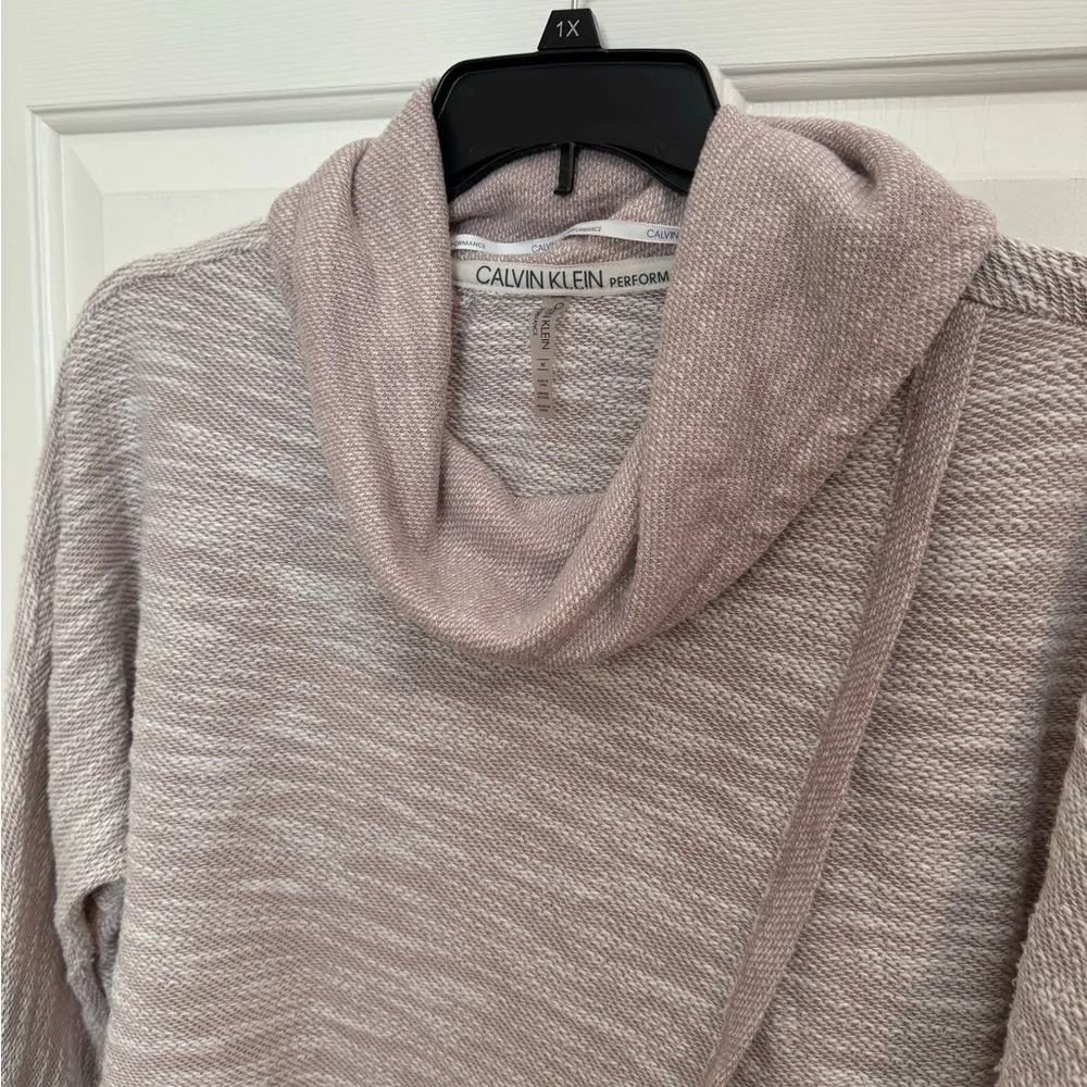 Calvin Klein cowlneck hi-low tulip wrap - Image 2