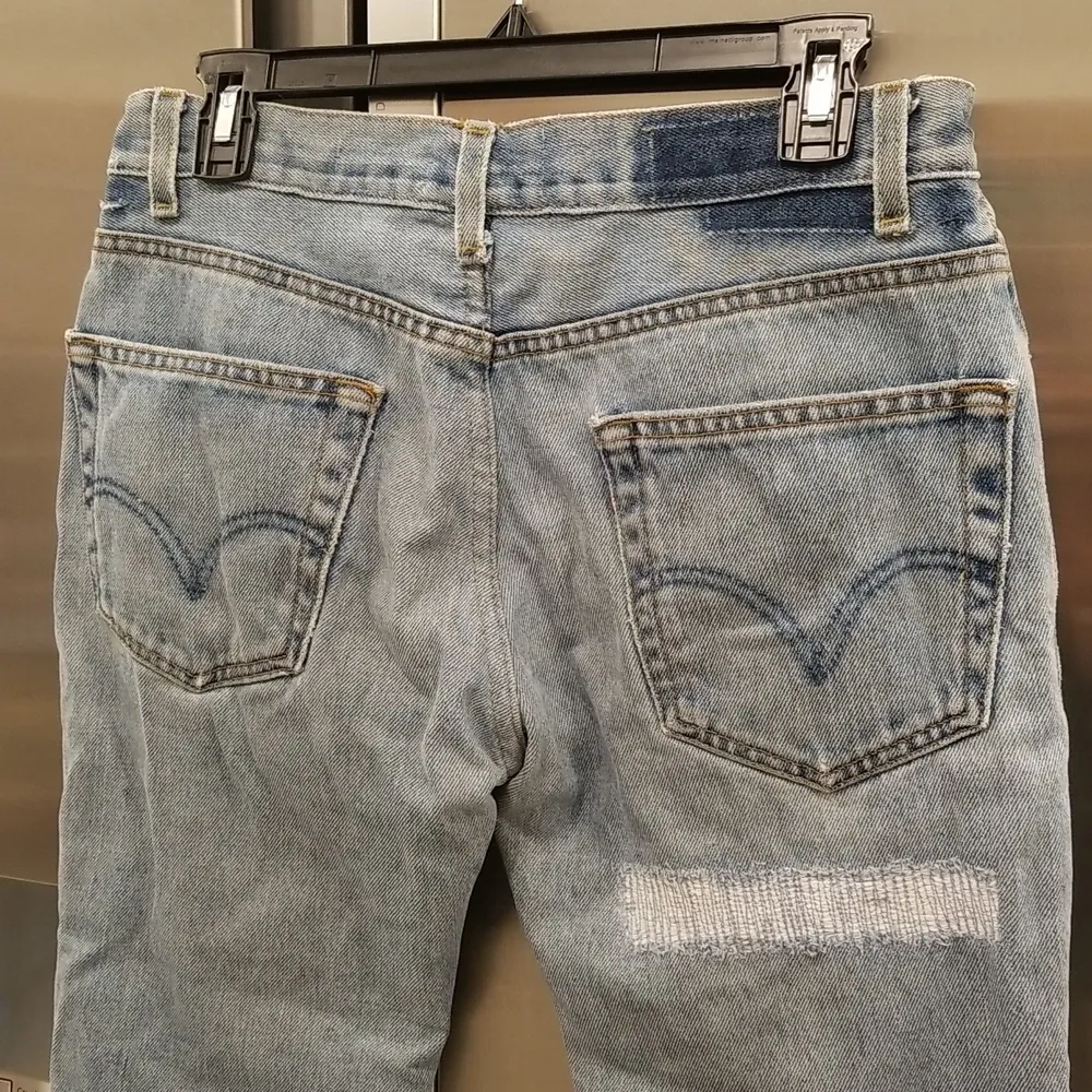 💕NILI LOTAN💕 Franki Patchwork Reworked Crop Jeans ~ Vintage Indigo 26 Blue - Image 13