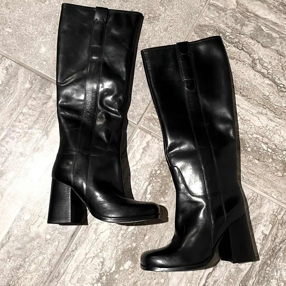 Naomi Tall Leather Boots, Black, Size 6.5 New w/Tag, w/o Box - Image 7