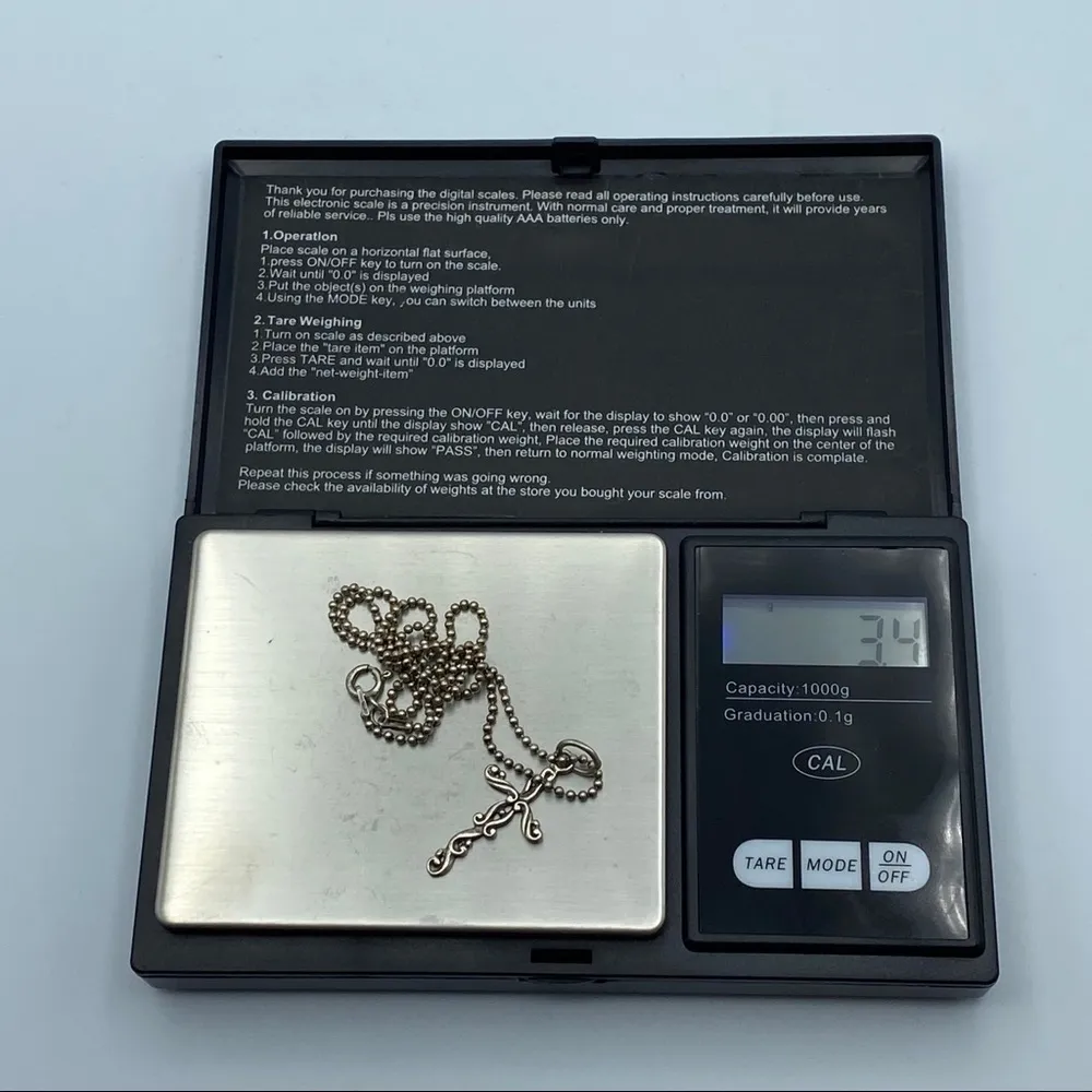 MS Co 925 Signed Cross Necklace - Image 6