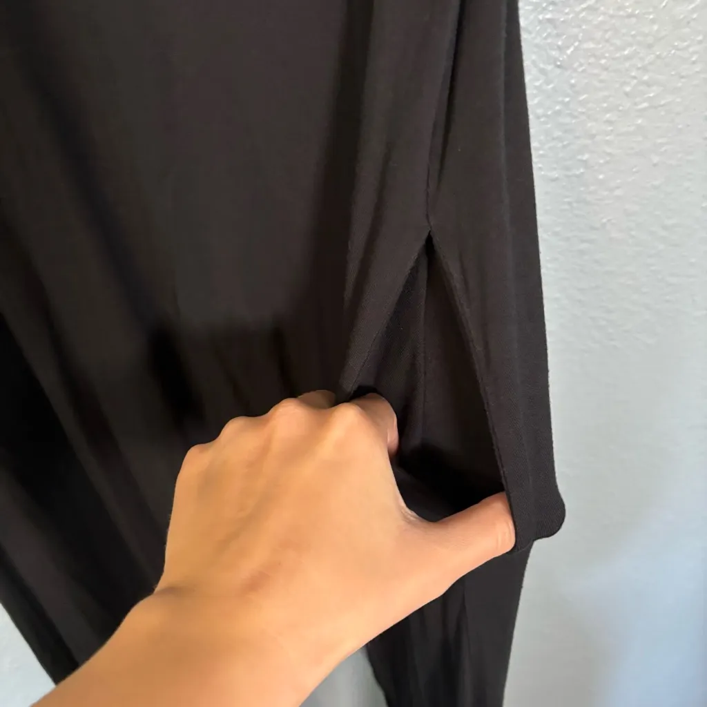 Albion Yes Please Black Sleeveless Wide Leg Jumpsuit‎ Drop Crotch - Image 8